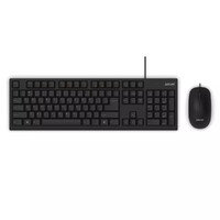 Aikun KB2510 Ergonomic Multimedia wired Keyboard and Mouse - Black-Thin Profile image