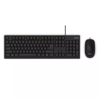Aikun KB2510 Ergonomic Multimedia wired Keyboard and Mouse - Black-Thin Profile