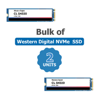 Bulk of 2x Western Digital SN520 PCIe NVMe M.2 2280 128GB SSD (SDAPNUW)
