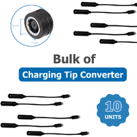 Bulk of 10x Charging Tip Converter from 7.4mm * 5.0mm to USB-C 65W Adapter with Extension Cable image