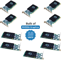 Bulk of 10x NVIDIA NVS 310 512MB DDR3 PCIe Graphics Card DisplayPort-Low Profile