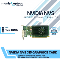 NVIDIA NVS 315 1GB DDR3 PCIe 2.0 Graphics Card DMS-59 - Low Profile image