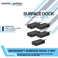 Bulk of 5x Microsoft Surface Dock 2 1917 Dual 4K 60Hz Display Support USB Type C image
