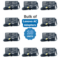 Bulk of 10x Genuine Lenovo Laptop Charger 45W 20V (2.25A) Square Tip AC Adapter For ThinkPad