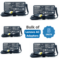 Bulk of 5x Genuine Lenovo Laptop Charger 45W 20V (2.25A) Square Tip AC Adapter For ThinkPad image