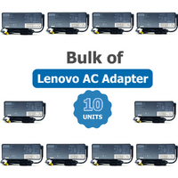 Bulk of 10x Genuine Lenovo Laptop Charger 90W 20V (4.5A) Square Tip AC Adapter - For ThinkPad
