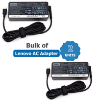 Bulk of 2x Genuine Lenovo 65W Laptop Charger USB-C 20V 3.25A, Adapter for ThinkPad, IdeaPad image