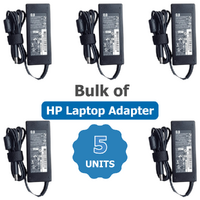 Bulk of 5x Genuine HP 65W Laptop Charger 19.5v 3.33A - 7.4 x 5.5mm for EliteBook, Elitedesk Mini Series