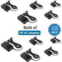 Bulk of 10x Genuine HP 65W AC Power Adapter (H6Y89AA) 19.5V (3.33A) Blue Tip 4.5mm x 3.0mm image