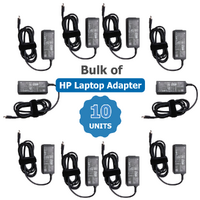 Bulk of 10x Genuine HP 45W USB-C Laptop Charger 15.0V (3.0A) AC Adapter