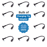 Bulk of 10x Charging Tip Adapter from 7.4 x 5.0 to 4.5 x 3.0mm Blue Tip Converter For HP 65W Charger