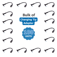 Bulk of 100x Charging Tip Adapter from 7.4 x 5.0 to 4.5 x 3.0mm Blue Tip Converter For HP 65W Charger image