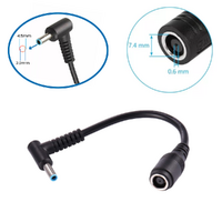 Charging Tip Adapter from 7.4 x 5.0mm to 4.5 x 3.0mm Blue Tip Converter For HP Charger