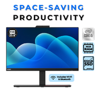 Lenovo ThinkCentre M90a 24" All-in-One Desktop i5-10500 6-Cores 512GB 16GB RAM - Windows 11 image