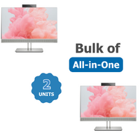 Bulk of 2x HP 800 G4 23" All-in-One Touch Desktop i5-8500 6-Cores 256GB 16GB RAM Win 11 image