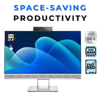 HP EliteOne 800 G4 24" All-in-One Touch Desktop i5-8500 6-Cores 256GB 16GB RAM - Windows 11 image
