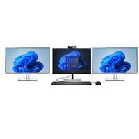 HP ProOne 440 G9 All-in-One 24" Desktop i5-12500T 6-Cores 256GB 16GB RAM + 2x 24" Monitor