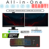 Dell 7480 Gaming All-in-One Bundle Desktop i7-10700 8-Cores 512GB 16GB RAM 4GB GTX 1650 + 24" Monitor image