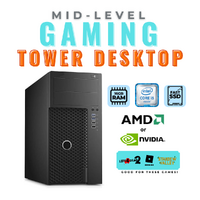 Mid-Level Gaming Tower Intel i5 CPU 16GB RAM 128GB SSD 2GB Graphics Windows 11 image