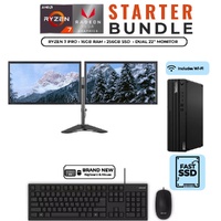 Lenovo ThinkCentre M75s AMD Ryzen 7 Pro (8-core) 16GB + 22" Dual Monitor image