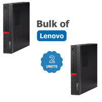 Bulk of 2x Lenovo ThinkCentre M710q Tiny Desktop i5-7400T 3.0GHz 8GB RAM 256GB SSD image