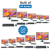 Bulk of 10x HP 800 G4 Mini Bundle Desktop i5-8500T 6-Core 128GB 16GB RAM + 27" Monitor | Collection Only image