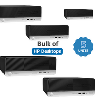 Bulk of 5x HP ProDesk 400 G4 SFF Desktop i5-7500 3.4GHz 8GB RAM 128GB SSD image