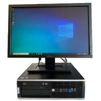 HP Refurb Gaming PC i5 3.4GHz 8GB Ram 128GB New 2GB Nvidia GT710 + 22" Monitor