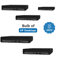 Bulk of 5x HP EliteDesk 800 G6 Mini Desktop PC i5-10500T Six-Core 2.3GHz 256GB 8GB RAM image
