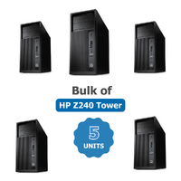 Bulk of 5x HP Z240 Workstation Tower E3-1270v5 3.6GHz 16GB RAM 256GB SSD + HDD Windows 11 image