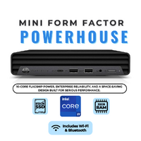 HP EliteDesk 800 G6 Mini Desktop i9-10900 10-Core 512GB SSD 32GB RAM Windows 11 image