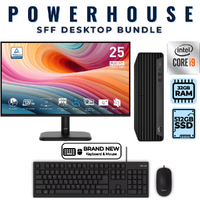 HP EliteDesk 800 G8 SFF Desktop Bundle i9-11900 512GB 32GB RAM+NEW 24" 120Hz MSI Monitor image