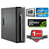 HP Refurb Gaming Desktop 800 G2 i5-6500 3.6GHz 16GB RAM 1TB SSD + 4GB GTX 1050ti 