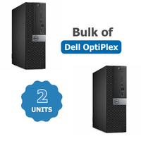 Bulk of 2x Dell OptiPlex 7050 SFF Desktop i5-7500 3.4GHz 16GB RAM 256GB SSD Windows 11