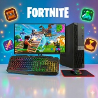 Dell 7050 SFF Bundle Gaming Desktop i5-7500 3.4GHz 256GB 16GB RAM 2GB GT1030 + 24" Monitor + Keyboard & Mouse image