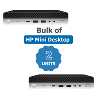 Bulk of 2x HP EliteDesk 800 G3 Mini Desktop i5-6500T 2.5GHz 256GB 8GB RAM Win 10 image