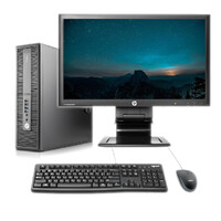 HP 800 G2 SFF Bundle Desktop i5-6500 3.2GHz 16GB RAM 1TB SSD Wi-Fi + 24" FHD Monitor