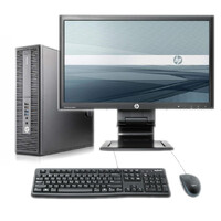HP 800 G2 SFF Desktop PC i5-6500 3.2GHz 32GB RAM 1TB SSD Wi-Fi + 22" FHD Monitor image