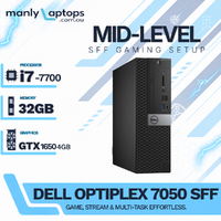 Dell Optiplex 7050 Gaming SFF Desktop i7-7700 32GB RAM 512GB SSD 4GB GTX 1650 - Windows 11 image
