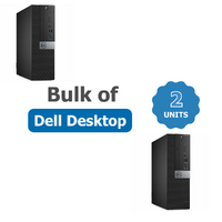 Bulk of 2x Dell 7060 Small Desktop (SFF) i5-8500 6-Cores 3.0GHz 16GB RAM 512GB NVMe