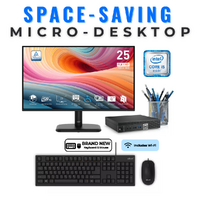 Dell 7040 Micro Desktop Bundle i5-6500T 256GB 8GB RAM + NEW 24