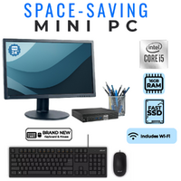 Dell OptiPlex 7040 Micro Desktop Bundle i5-6500T 3.10GHz 256GB SSD 16GB RAM +24