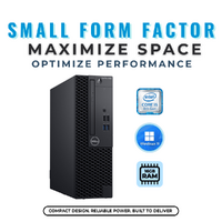 Dell 3060 SFF Desktop PC i5-8500 6-Cores 3.0GHz 256GB SSD + 500GB HDD 16GB RAM image