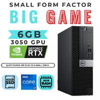 Dell 7060 SFF Gaming Desktop PC i7-8700 6-Cores 512GB 16GB RAM 6GB RTX 3050 Windows 11