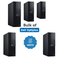 Bulk of 5x Dell OptiPlex 3070 SFF Desktop i5-9500 Six-Cores 16GB RAM 256GB SSD+HDD image