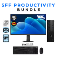 Dell OptiPlex 3080 SFF Desktop Bundle i5-10500 512GB 16GB RAM + New 24" Monitor image