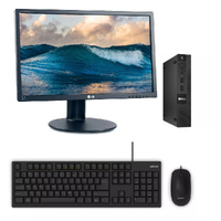 Dell 9020M Micro Bundle Desktop i5-4590T 8GB RAM 128GB SSD Wi-Fi + 24" Monitor image
