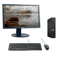 Dell OptiPlex 3050 Micro Bundle Desktop i5-7500T 8GB RAM 480GB SSD + 24" Monitor image
