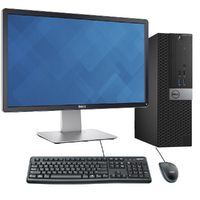 Dell 3040 SFF Bundle Desktop i5-6500 3.2GHz 8GB RAM 480GB SSD + 24" Monitor Display image