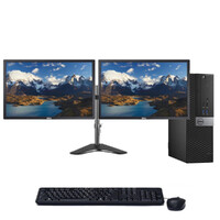 Dell 3040 SFF Bundle Desktop i5-6500 3.2GHz 8GB RAM 480GB SSD + Dual 24" FHD Monitor